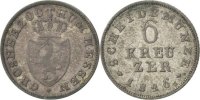Deutsch Staaten 6 Kreuzer Münze, HESSE-DARMSTADT, Ludwig X, SS, Silber -