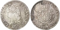 Frankreich Ecu Münze, Louis XV, Écu à la vieille tête, Bayonne, SS -