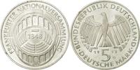 Bundesrepublik Deutschland 5 Mark Münze, Karlsruhe, Germany, UNZ -