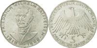 Bundesrepublik Deutschland 5 Mark Münze, Hamburg, Germany, SS+, Silber -