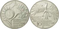 Bundesrepublik Deutschland 10 Mark Münze, Munich, UNZ, Silber, KM:133 -