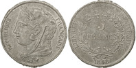 Frankreich 5 Francs Münze, Paris, SS+, Tin, KM:Pn57, Gadoury:697 -