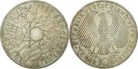Bundesrepublik Deutschland 10 Mark Münze, Karlsruhe, Germany, VZ -