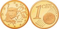 Frankreich Euro Cent STGL, Copper Plated Steel, KM:1282 -