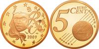 Frankreich 5 Euro Cent STGL, Copper Plated Steel, KM:1284 -