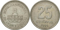 Argentinien 25 Centavos Münze, SS, Copper-nickel, KM:110a -