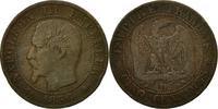Frankreich 5 Centimes Münze, Napoleon III, Napoléon III, Lyons, S+ -