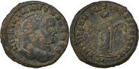 Follis Münze, Galerius, Carthage, SS, Bronze, RIC:28b -