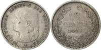 Niederlande 10 Cents Münze, Wilhelmina I, SS+, Silber, KM:116 -