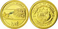 Liberia 12 Dollars Chapelle Sixtine, Gold -