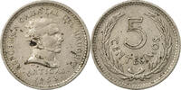 Uruguay 5 Centesimos Münze, SS, Copper-nickel, KM:34 -