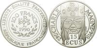 Frankreich 100 Francs-15 Ecus Münze, STGL, Silber, KM:989 -