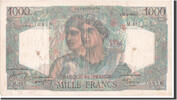 Frankreich 1000 Francs Geldschein, 1 000 F 1945-1950 ''Minerve et Hercule'' -