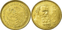 Mexiko 100 Pesos Münze, Mexico City, VZ, Aluminum-Bronze, KM:493 -