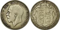 Großbritannien 1/2 Crown Münze, George V, S, Silber, KM:818.1a -