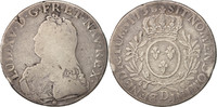 Frankreich Ecu Münze, Louis XV, Écu aux branches d'olivier, Lyon, S -