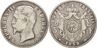 Frankreich 5 Francs Münze, Napoleon III, Napoléon III, Paris, S -