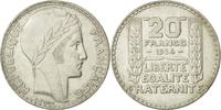 Frankreich 20 Francs Münze, Turin, Paris, SS+, Silber, KM:879 -