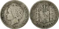 Spanien Peseta Münze, Alfonso XIII, Valencia, S+, Silber, KM:702 -
