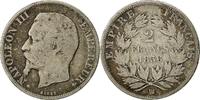 Frankreich 2 Francs Münze, Napoleon III, Napoléon III, Strasbourg -