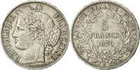 Frankreich 5 Francs Münze, Cérès, Paris, SS, Silber, KM:818.1 -