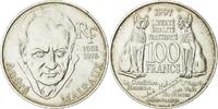 Frankreich 100 Francs Münze, André Malraux, SS+, Silber, KM:1188 -