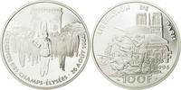 Frankreich 100 Francs Münze, Libération de Paris, STGL, Silber -