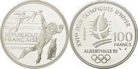 Frankreich 100 Francs Münze, STGL, Silber, KM:980, Gadoury:C7 -