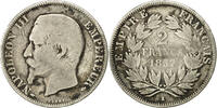 Frankreich 2 Francs Münze, Napoleon III, Paris, S, KM 780.1 -