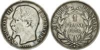 Frankreich Franc Münze, Napoléon III, Strasbourg, S+, KM 779.2 -