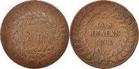 Argentinien 2 Reales Münze, BUENOS AIRES, Buenos Aires, S+, Kupfer -