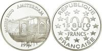 Frankreich 100 Francs-15 Euro Münze, Paris, STGL, Silber, KM:1156 -