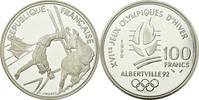 Frankreich 100 Francs Münze, STGL, Silber, KM:983, Gadoury:C11 -