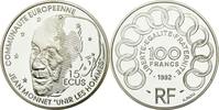 Frankreich 100 Francs-15 Ecus Münze, STGL, Silber, KM:1012, Gadoury:C30 -