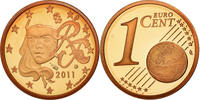 Frankreich Euro Cent UNZ, Copper Plated Steel, KM:1282 -
