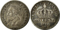 Frankreich 20 Centimes Münze, Napoleon III, Strasbourg, SS, KM 805.2 -