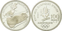 Frankreich 100 Francs Münze, Proof, UNZ, Silber, KM:981, Gadoury:C9 -