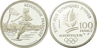 Frankreich 100 Francs Münze, Proof, STGL, Silber, KM:972, Gadoury:C3 -