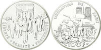 Frankreich 100 Francs Münze, Libération de Paris, ESSAI, STGL, Silber -