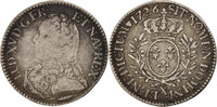 Frankreich 24 Sols, 1/5 ECU Münze, Louis XV, 1/5 Écu aux branches d'olivier -