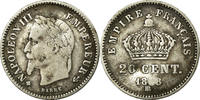 Frankreich 20 Centimes Münze, Napoleon III, Strasbourg, S, KM 808.2 -