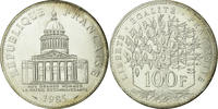 Frankreich 100 Francs Münze, Panthéon, Paris, VZ+, Silber, KM:951.1 -