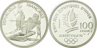 Frankreich 100 Francs Münze, Proof, STGL, Silber, KM:984, Gadoury:C13 -
