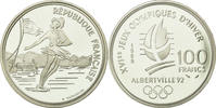 Frankreich 100 Francs Münze, Proof, STGL, Silber, KM:972, Gadoury:C3 -