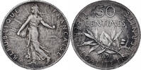 Frankreich 50 Centimes Semeuse, Paris, Flan mat, Silber, NGC, PF62 -