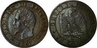 Frankreich Centime Münze, Napoleon III, Rouen, SS -