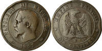 Frankreich 10 Centimes Münze, Napoleon III, Lille, SGE+ -