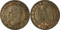 Frankreich Centime Münze, Napoleon III, Marseille, SS+ -