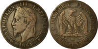 Frankreich 5 Centimes Münze, Napoleon III, Strasbourg, S+ -