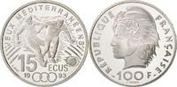 Frankreich 100 Francs-15 Ecus Münze, STGL, Silber, KM:1030 -